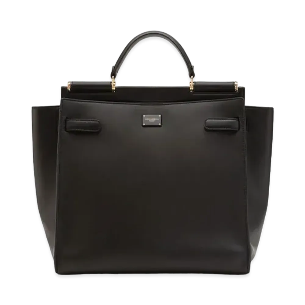 Dolce&Gabbana Sicily Soft Bag Large Calfskin "Black/Brown"