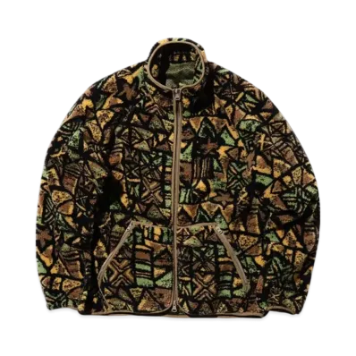 BEAMS MIL Jersey Jacquard Boa "Batik"
