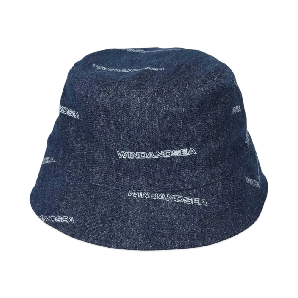 WIND AND SEA Edge Logo Denim Hat "Indigo"