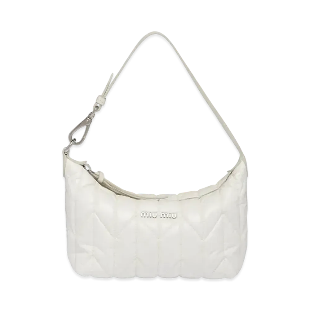 MIU MIU Miu Spirit Seal Mini Bag "White"
