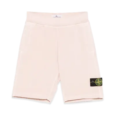 Stone Island Kids Shorts "Pink"