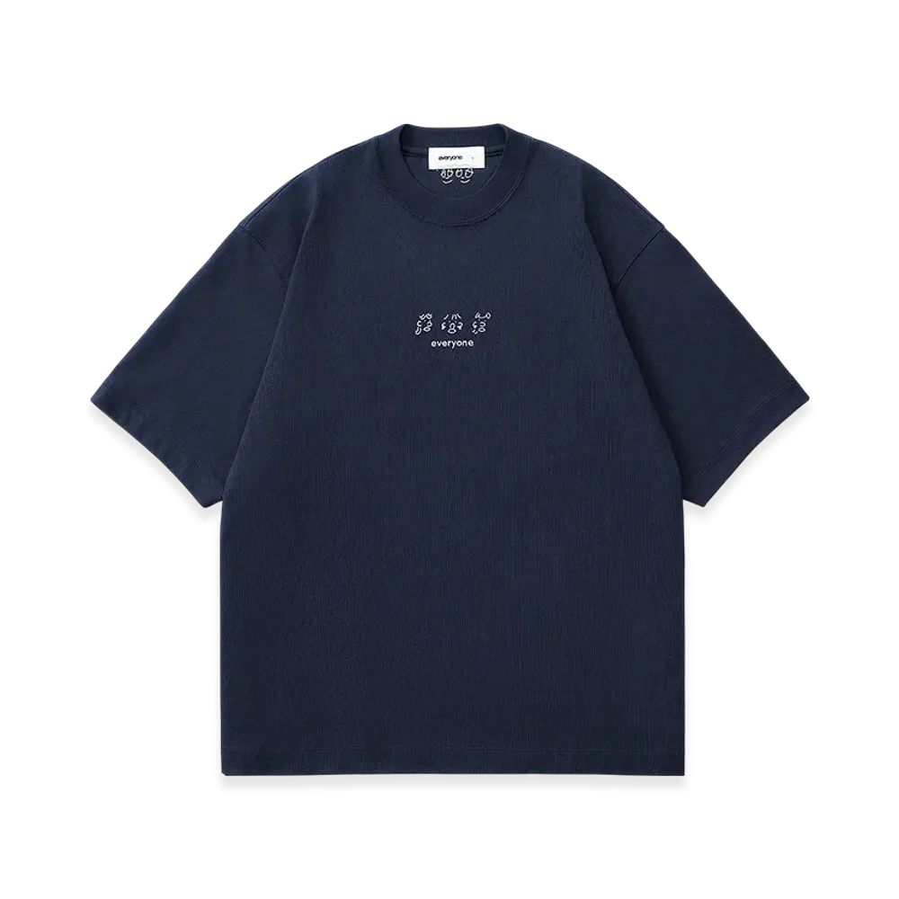 everyone j.30000 Buddies Short Sleeve Tee Shirt "Navy"
