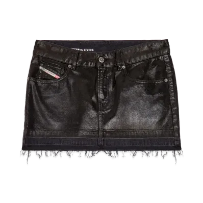 Diesel Women's `De-Ron` Mini Skirt "Black"