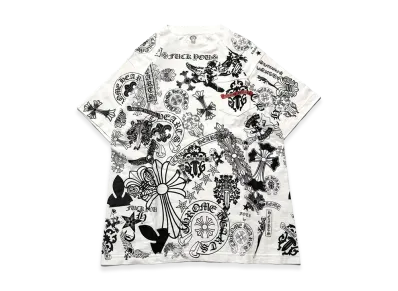 Chrome Hearts Multi Motif Printed T-Shirt "White"