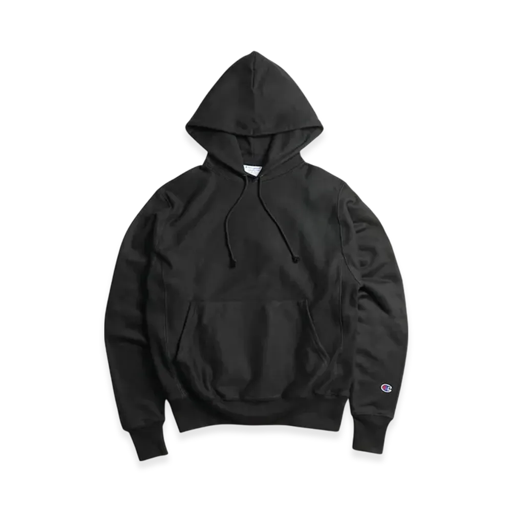 Champion Reverse Weave Pullover Hooded Sweat "Black"