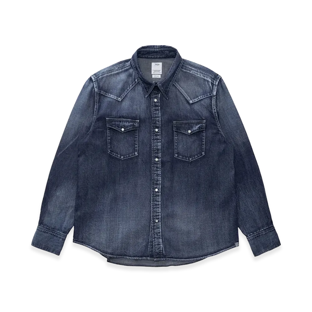 visvim Social Sculpture Shirt DMGD "Indigo"