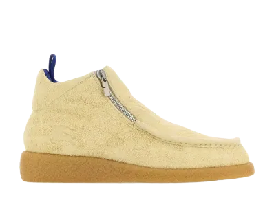 Burberry Suede Chance Ankle Boots "Yellow"