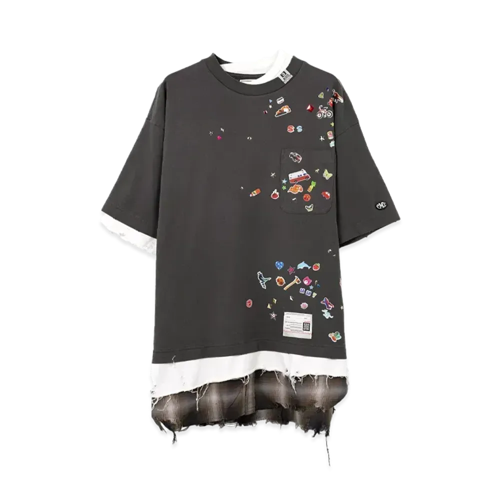 Maison MIHARA YASUHIRO Triple Layered T-Shirt "Black"