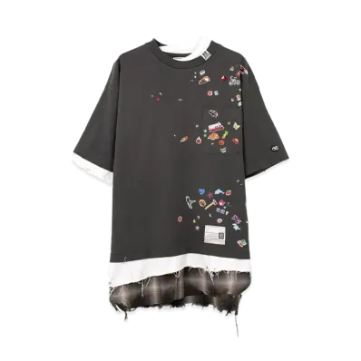 Maison MIHARA YASUHIRO Triple Layered T-Shirt "Black"