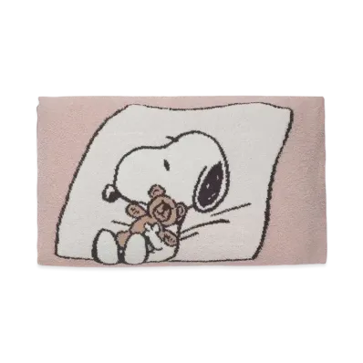 GELATO PIQUE x PEANUTS Snoopy x Bear Jacquard Pillow Case "Pink"