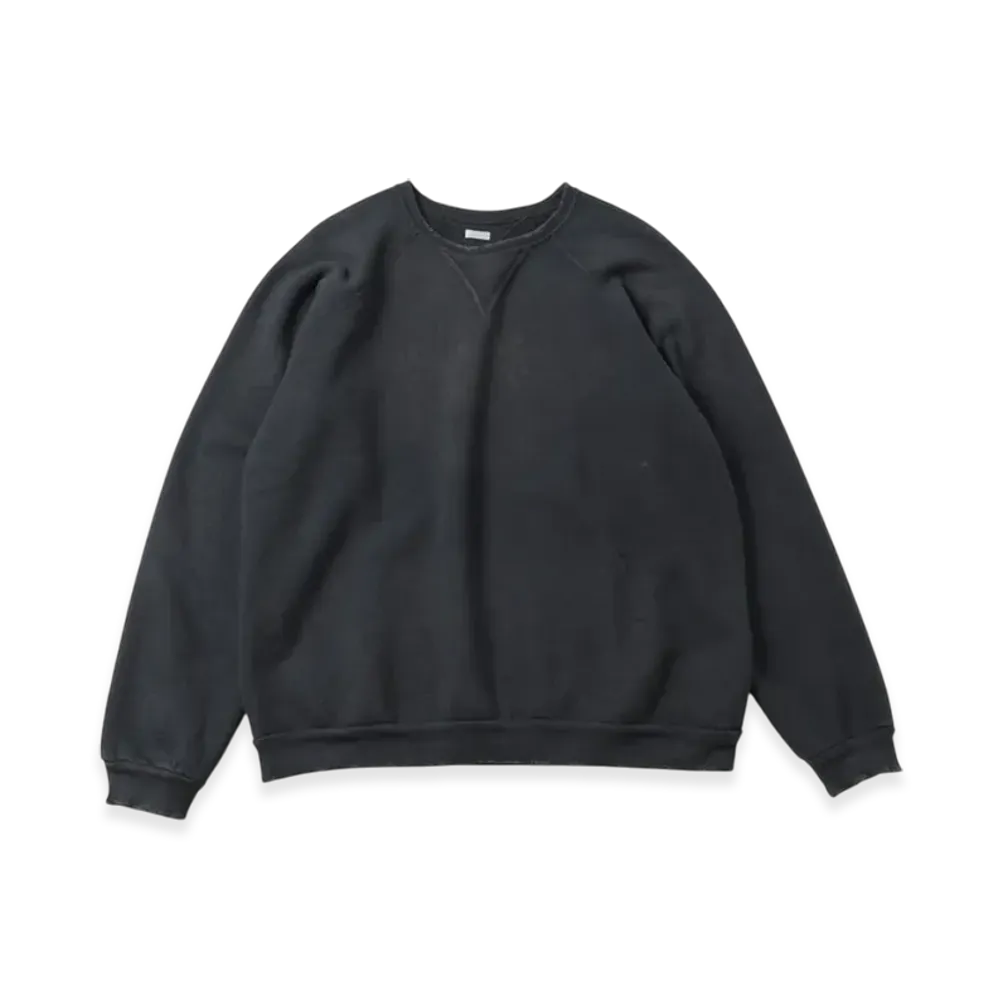 A.PRESSE Vintage Double V Sweatshirt "Black"