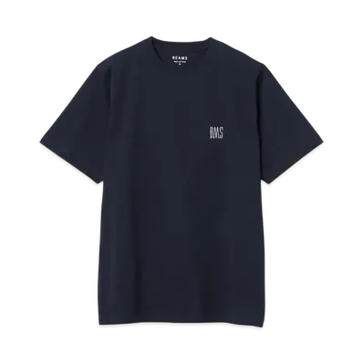 BEAMS Logo Basic Tee "Navy"