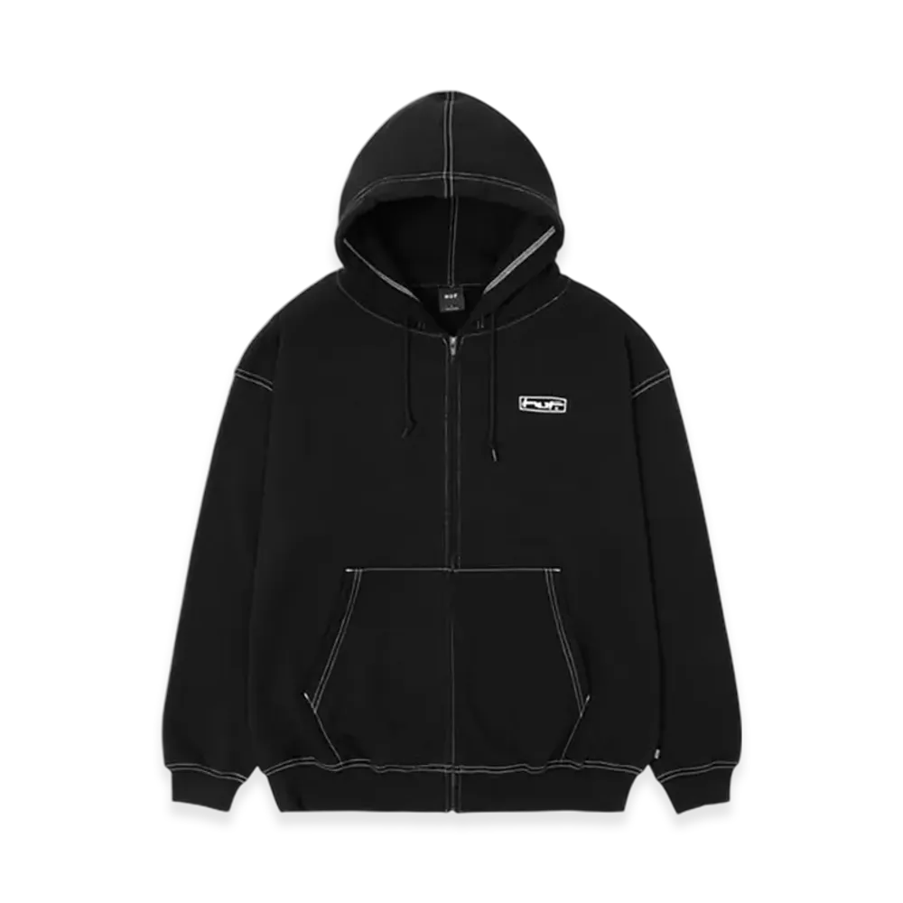 HUF Stretch Full Zip Hoodie "Black"