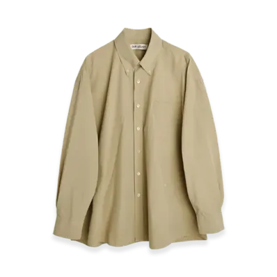 OUR LEGACY Borrowed BD Shirt Humble Cotton "Khaki"