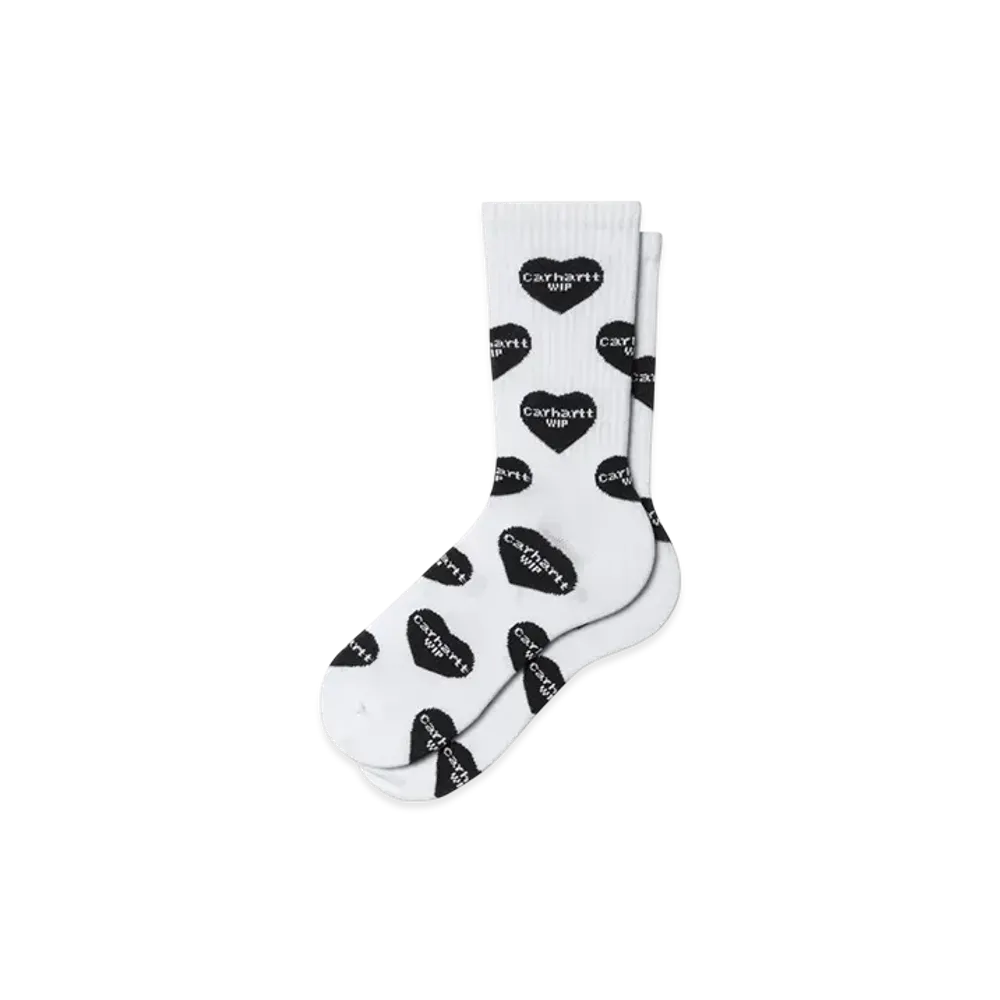 Carhartt WIP Heart Logo Socks "Heart Logo Jacquard White"