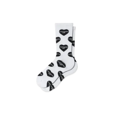 Carhartt WIP Heart Logo Socks "Heart Logo Jacquard White"