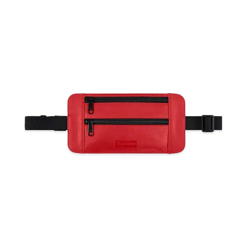Supreme Leather Waist/Shoulder Pouch (19SS) "Red"