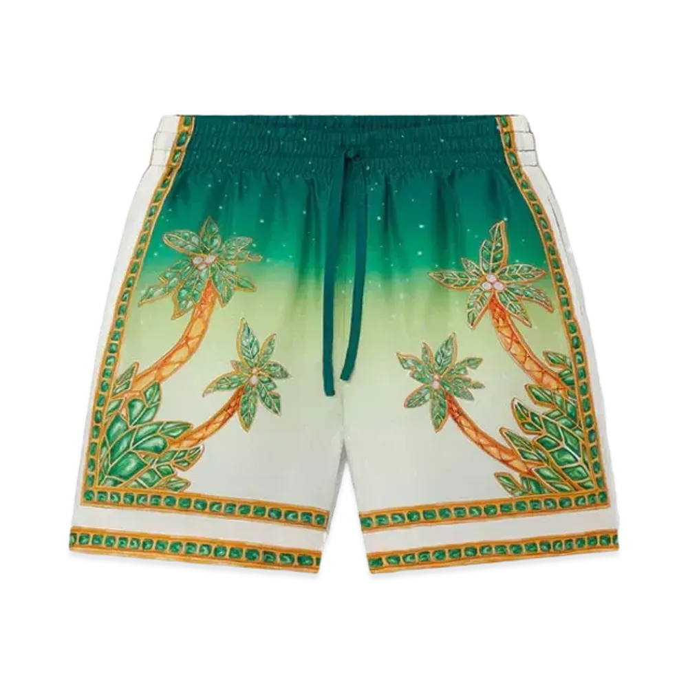 Casablanca Joyaux D'Afrique Silk Shorts "Multi"