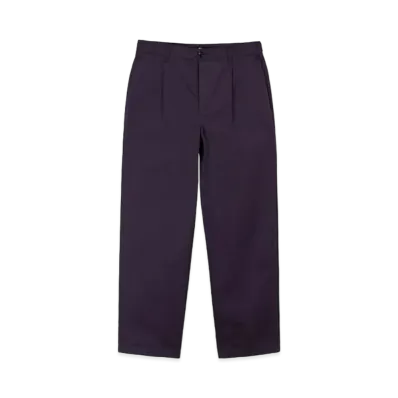 Stussy Twill Volume Pleated Trouser "Grape"