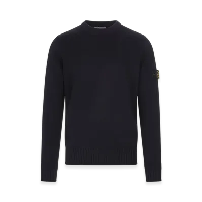 Stone Island 506A2 Winter Cotton Crewneck Knit - 22FW "Navy Blue"