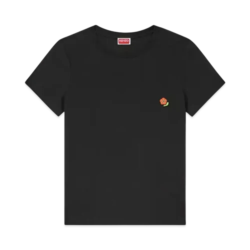 KENZO 'POP' Embroidery Cotton T-shirt "Black"