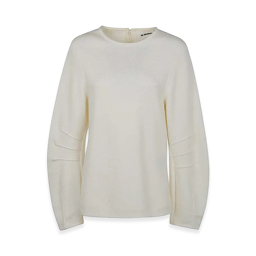 Jil Sander Women's Top Cn L/S "White"
