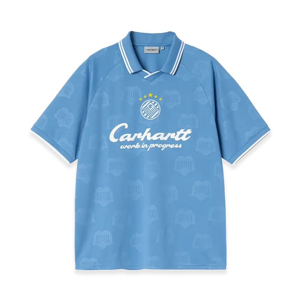 Carhartt WIP S/S Terrace Football T-Shirt "Heart Train Jacquard/Curacao"