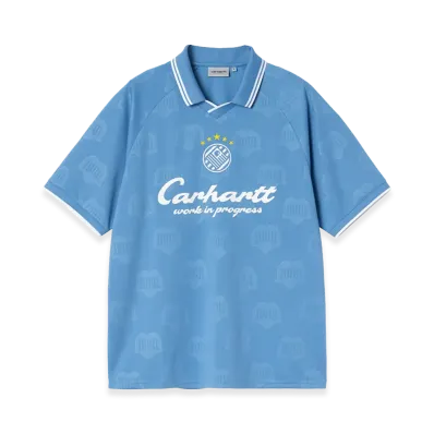 Carhartt WIP S/S Terrace Football T-Shirt "Heart Train Jacquard/Curacao"