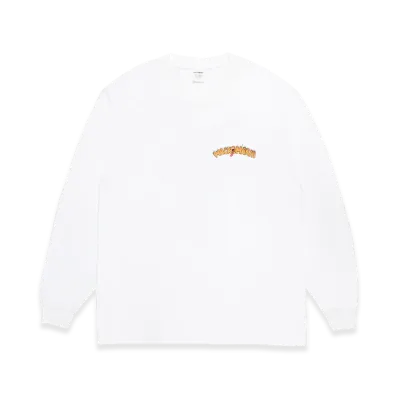 WACKO MARIA Tim Lehi / Washed Heavy Weight Long Sleeve T-Shirt "White"