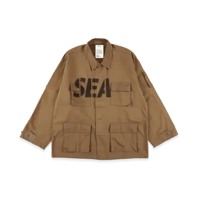 WIND AND SEA Military Jacket Shirt "Khaki"