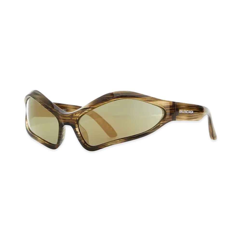 BALENCIAGA Multicolor Acetate Fennec Oval Sunglasses "Multicoloured"