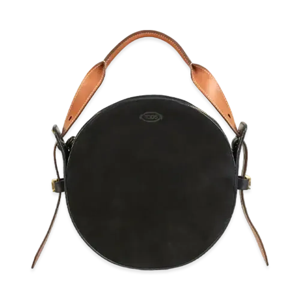 TOD'S Crossbody Bag In Suede Mini "Black"