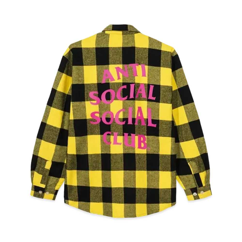 ANTI SOCIAL SOCIAL CLUB Bored Games Flannel "Yellow"