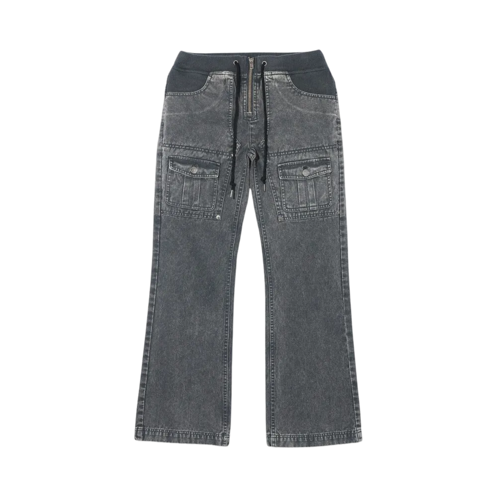 X-Girl Low Rise Flare Easy Pants "Black"