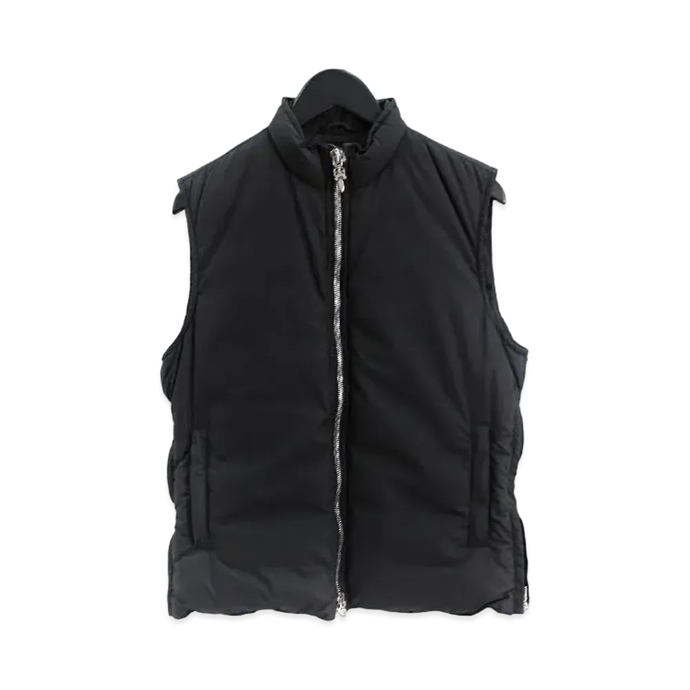 Chrome Hearts Perfect Dagger Zip Nylon Down Vest "Black"