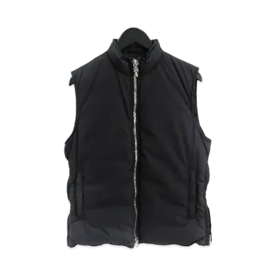 Chrome Hearts Perfect Dagger Zip Nylon Down Vest "Black"