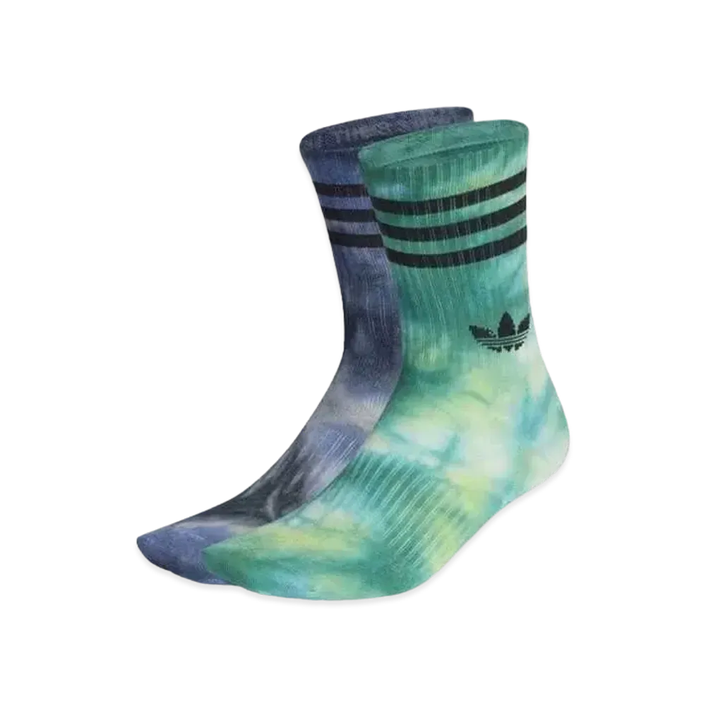 adidas Batik Socks 2 Pairs "Semisolar Green/Black Beam Pink/Black"