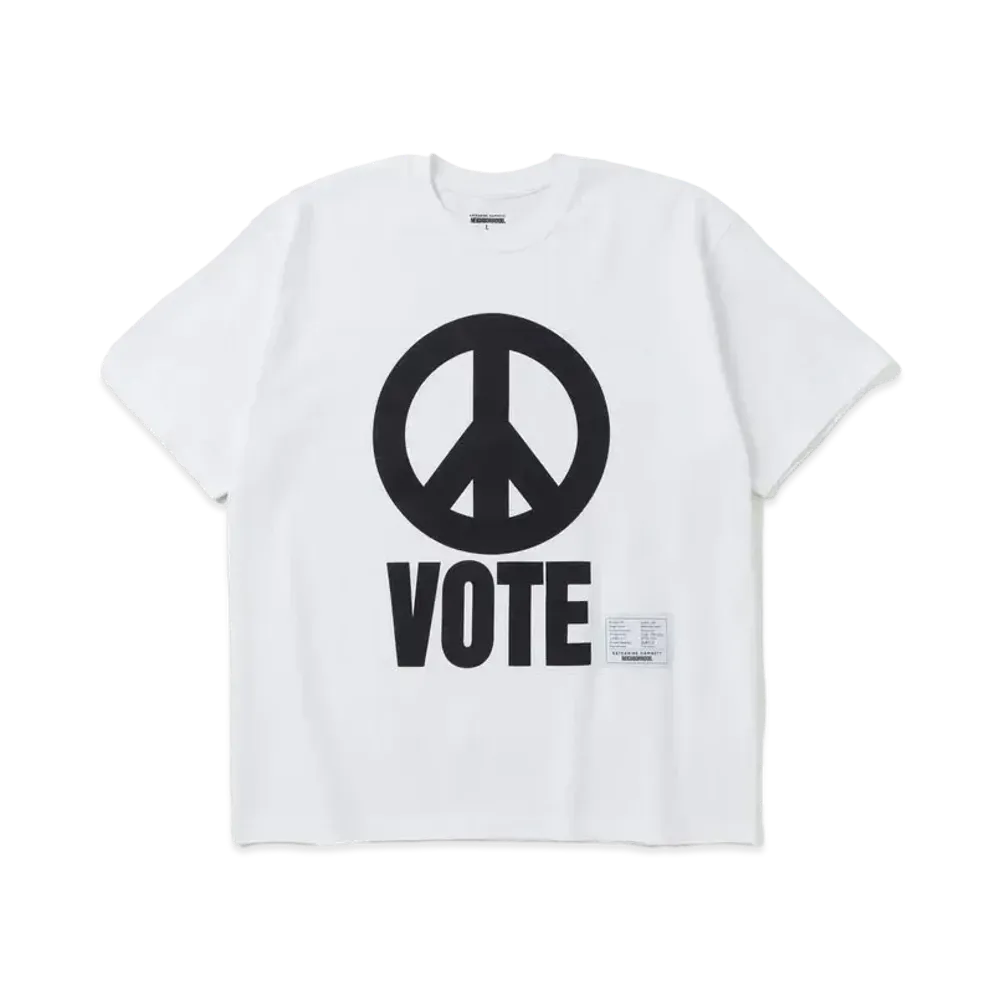 NEIGHBORHOOD x KATHARINE HAMNETT . Tee SS-1 "White"
