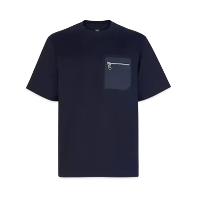 FENDI Men's Cotton T-Shirt "Blue"