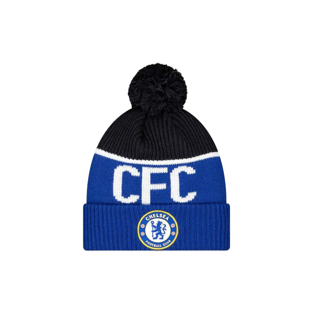 NEW ERA Pom Pom Knit Europe Football Team Chelsea FC "Blue"