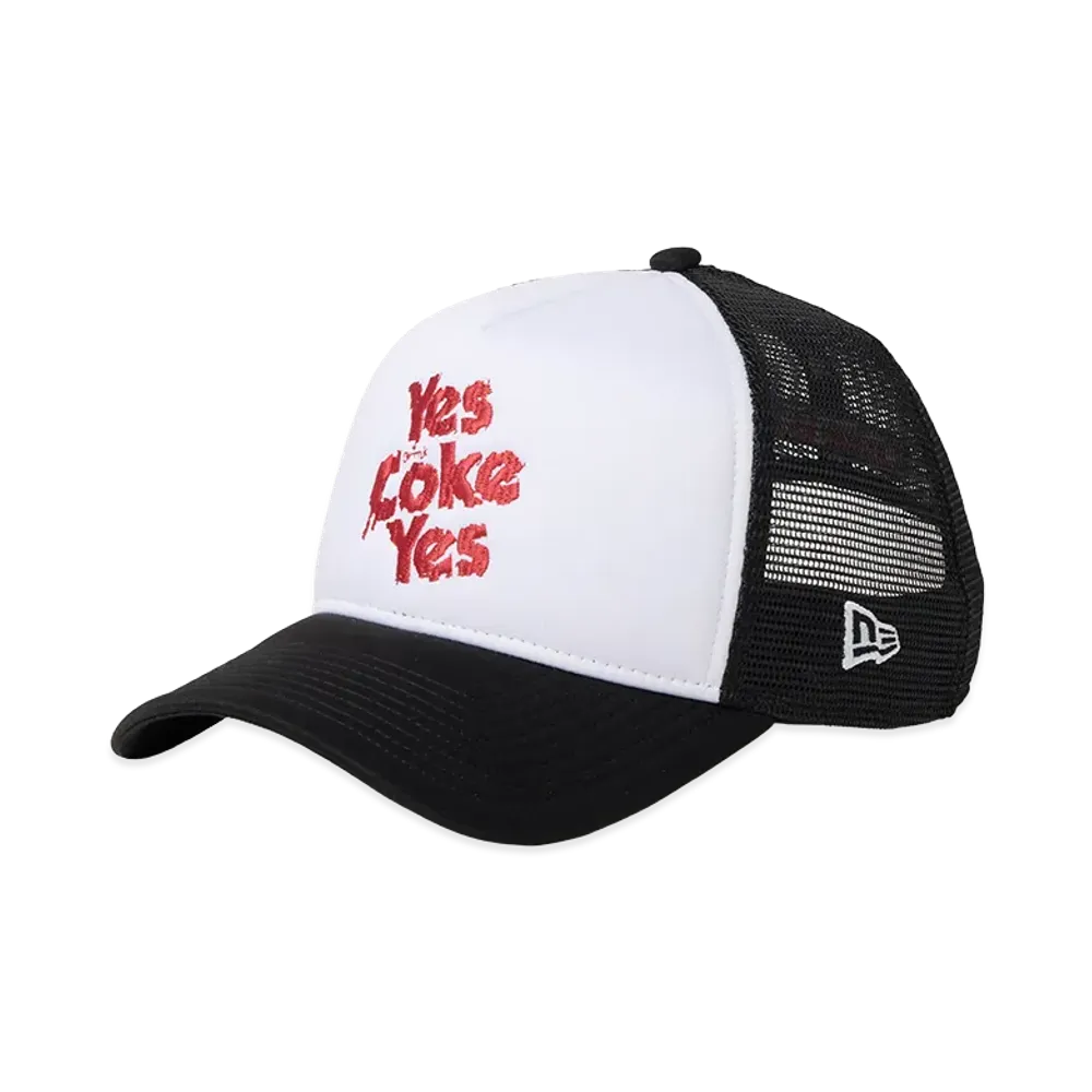NEW ERA x Coca-Cola x Kosuke Kawamura 9Forty A-Frame Trucker "White/Black"