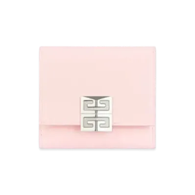 GIVENCHY 4G Trifold Wallet In Box Leather "Powder Pink"