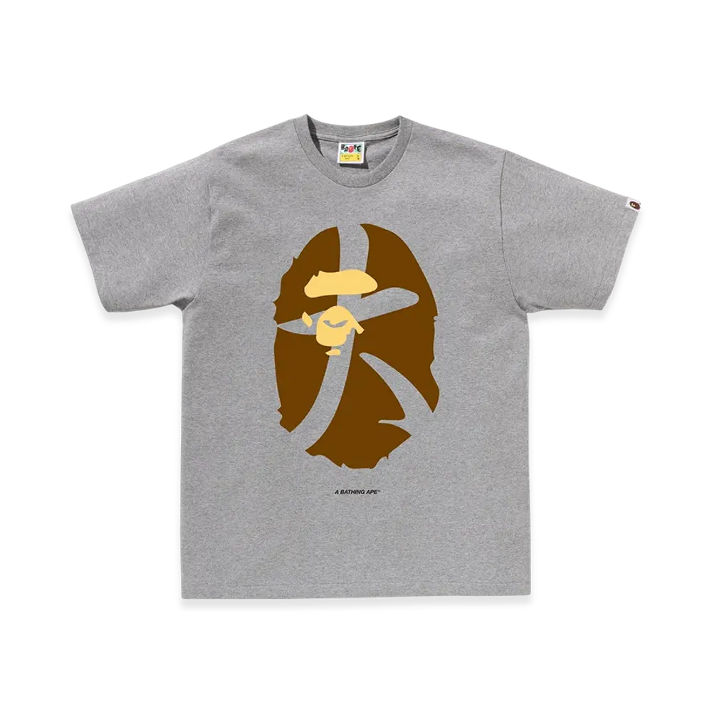 A BATHING APE Mens Ape Head Osaka Tee "Gray"