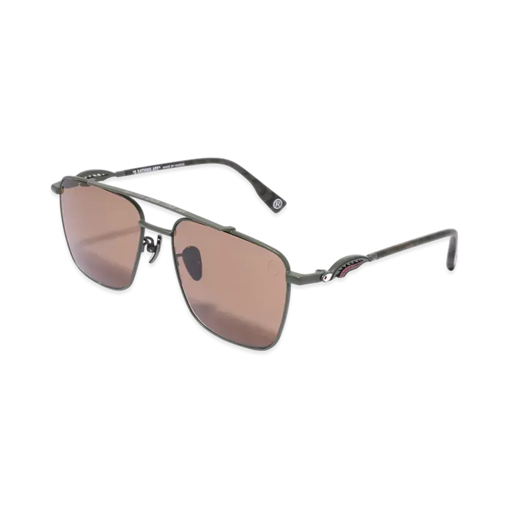 A BATHING APE Shark Sunglasses #2 "Green"