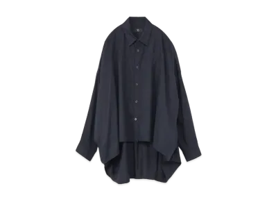 Yohji Yamamoto Y's TWILL FRONT DOUBLE BIG BLOUSE "Navy"
