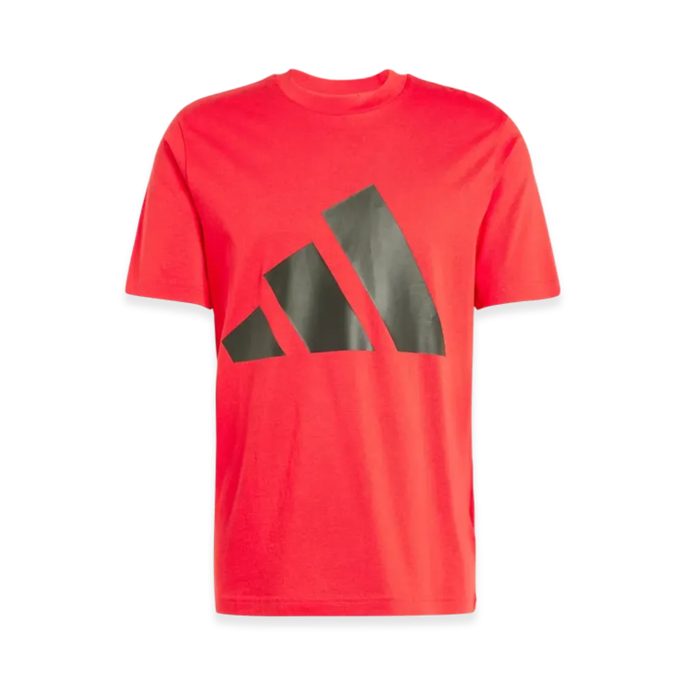 adidas Essentials Big Logo Short-Sleeve T-Shirt "Pure Ruby/Black"