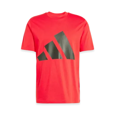 adidas Essentials Big Logo Short-Sleeve T-Shirt "Pure Ruby/Black"