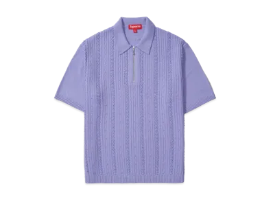Supreme Beaded Zip Polo "Lavender"