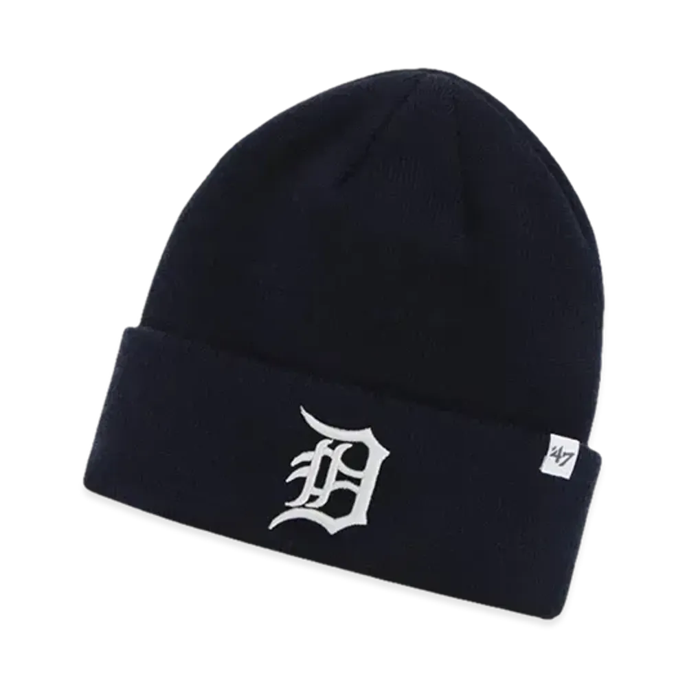 47 MLB Raised Cuff Knit "Tigers Navy"