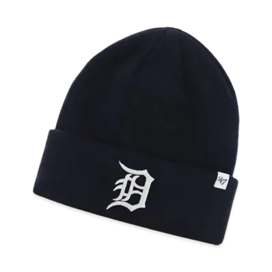 47 MLB Raised Cuff Knit "Tigers Navy"